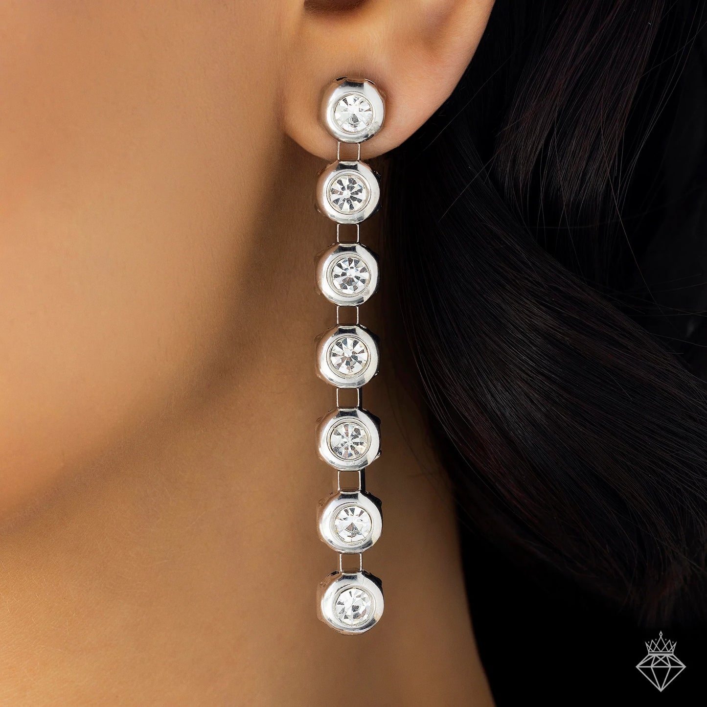 Celeste Anti-Tarnish AD Necklace Set With Earrings