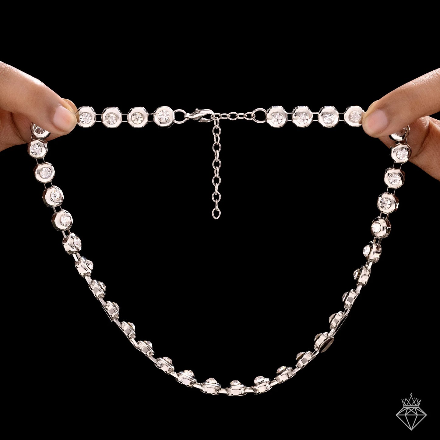 Celeste Anti-Tarnish AD Necklace Set With Earrings