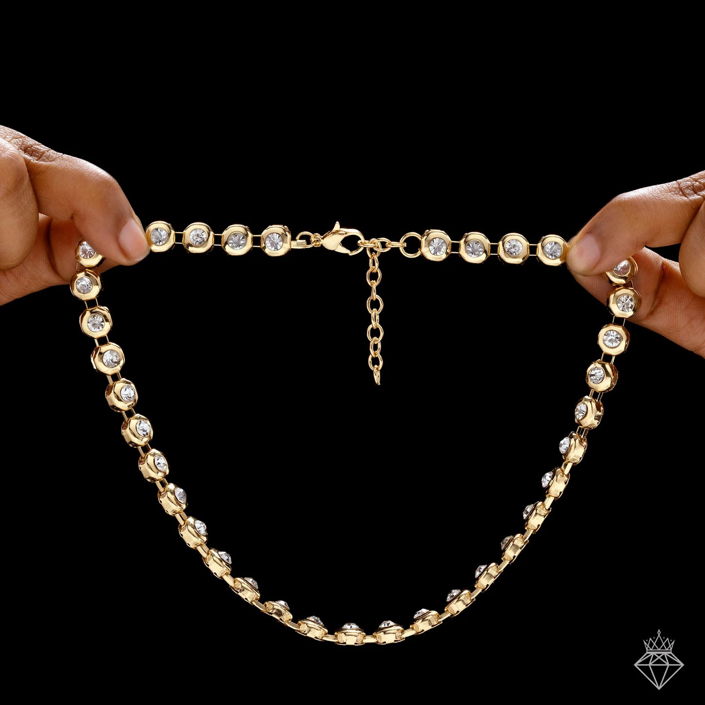 Celeste Anti-Tarnish AD Necklace Set With Earrings