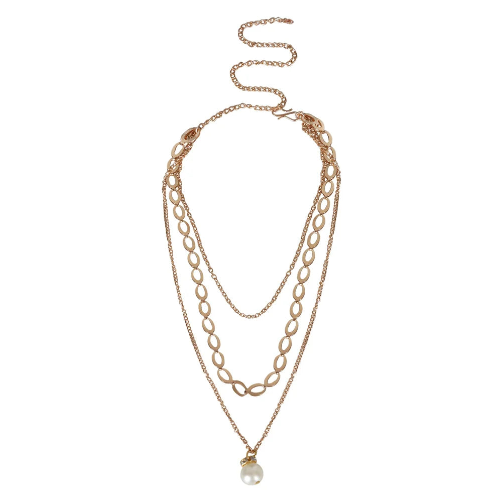 Aurora Layered Pearl Necklace – Celeste Jewells Signature
