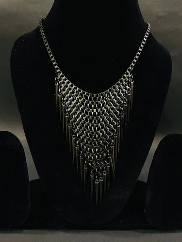 Midnight Cascade Statement Necklace – Celeste Jewells Luxe Edit